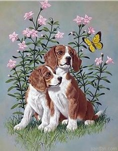 Flower Dogs Paint By Numbers.png