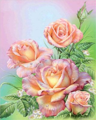 Flowered Roses Paint By Numbers.png