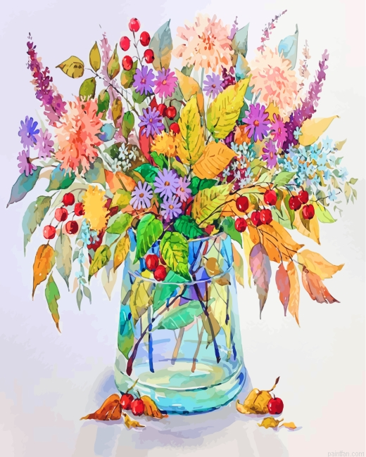 Flowering Plants Vase Paint By Number.png