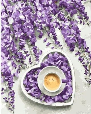 Flowers And Coffee Paint By Numbers.png