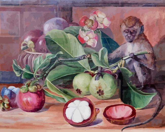 Flowers And Fruit Of The Mangosteen Paint By Numbers.png