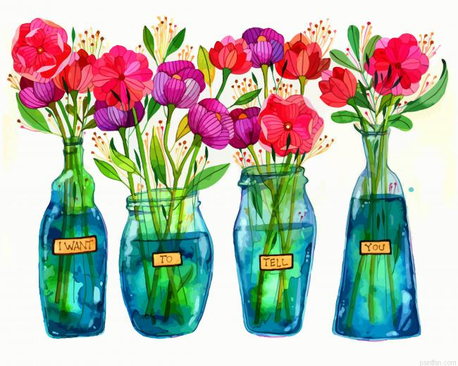 Flowers Bottles Paint By Number.png