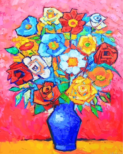 Flowers Bouquet Art Paint By Number.png