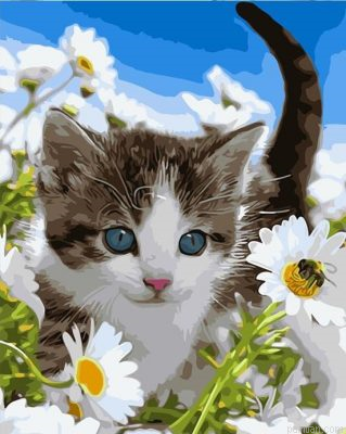 Flowers Cat Paint By Numbers.png