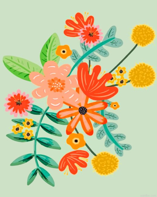 Flowers Illustration Paint By Numbers.png