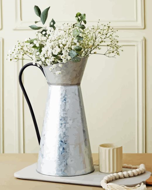 Flowers In A Silver Pitcher Paint By Numbers.png