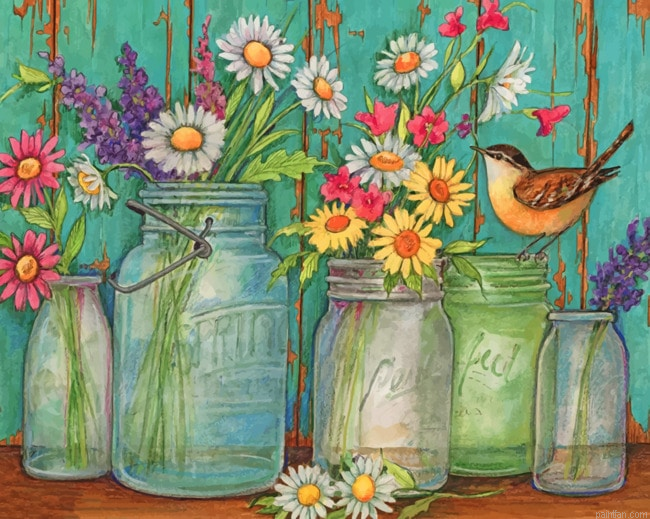 Flowers Jars Paint By Numbers.png