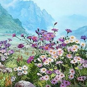 Flowers Landscape Paint By Numbers.png