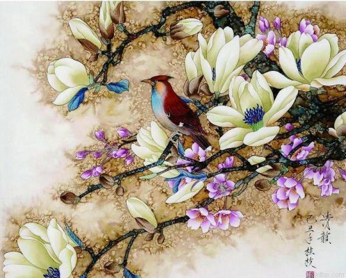 Flowers And Birds Paint By Numbers.png