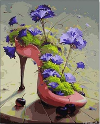 Flowers In Shoe Paint By Numbers.png