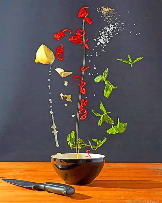 Flying Food Paint By Numbers.png