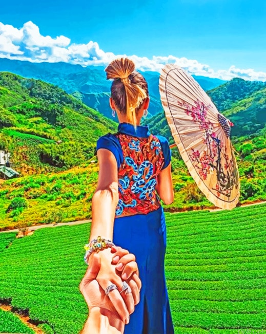 Follow Me Everywhere Women Paint By Numbers.png
