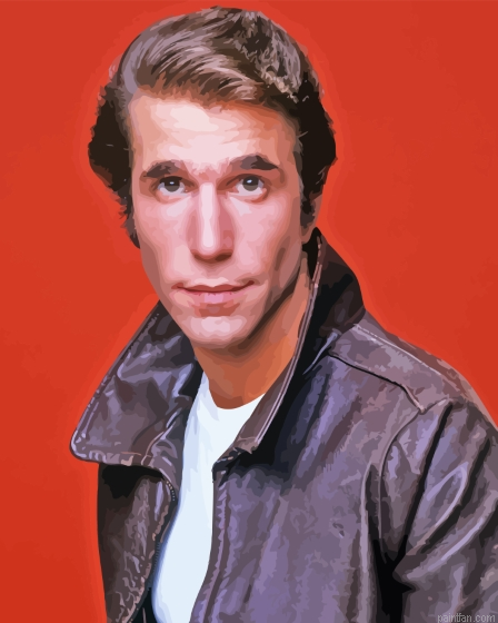 Fonzie Happy Days Paint By Numbers.png
