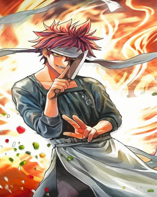 Food Wars Shokugeki No Soma Paint By Numbers.png
