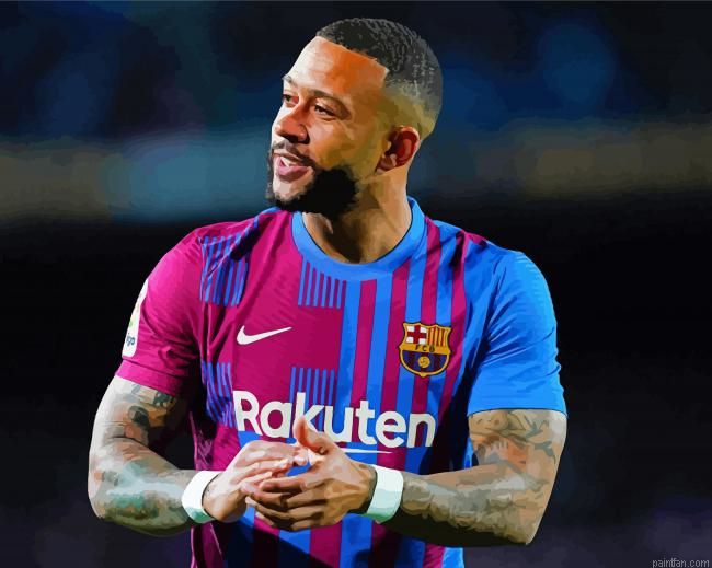 Football Memphis Depay Paint By Numbers.png