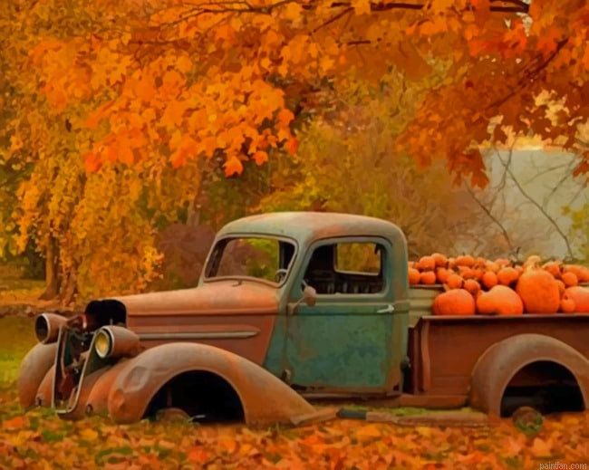 Ford In Autumn New Paint By Numbers.png