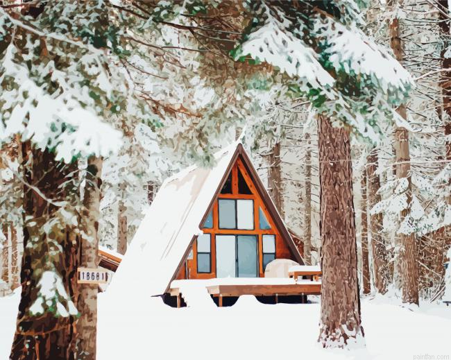 Forest Cabin Paint By Numbers.png