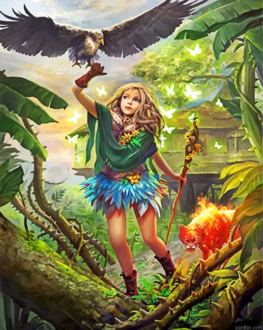 Forest Little Queen Paint By Number.png