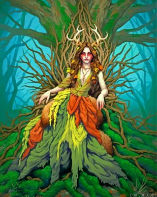 Forest Queen Paint By Number.png