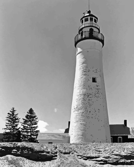 Fort Gratiot Lighthouse Paint By Numbers.png