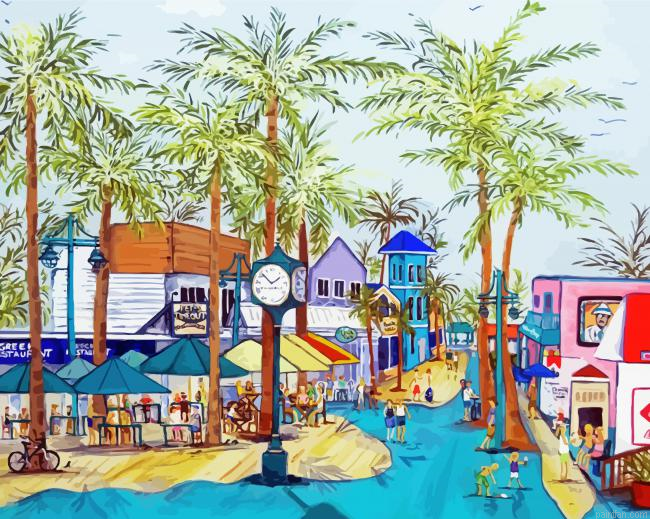 Fort Myers Beach Town Paint By Numbers.png