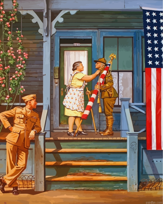 Fourth Of July Parade Stevan Dohanos Paint By Number.png