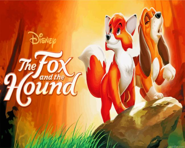 Fox And The Hound Paint By Number.png