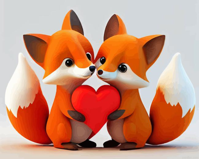 Fox Couple Paint By Numbers.png
