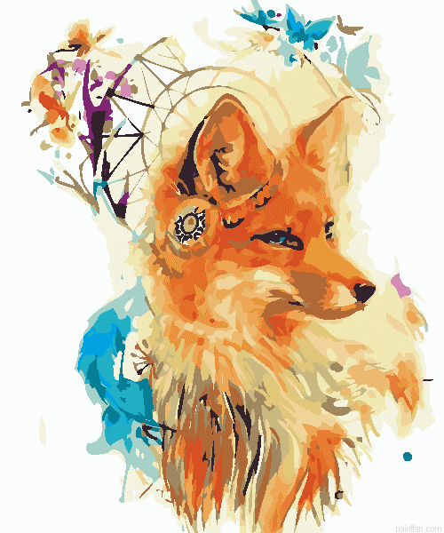 Fox Dreamcatcher Paint By Numbers.png