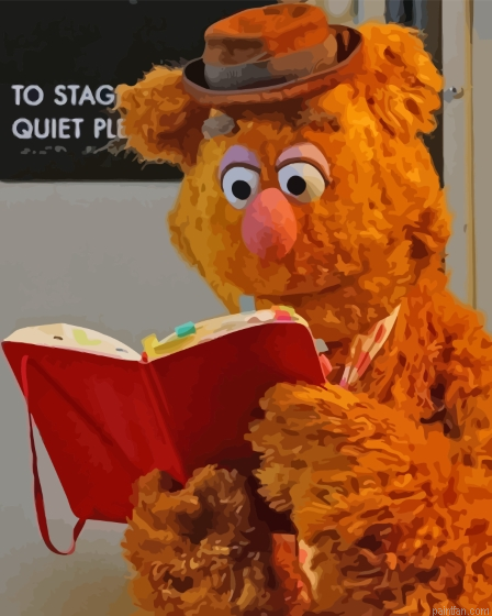 Fozzie Holding Book Paint By Numbers.png