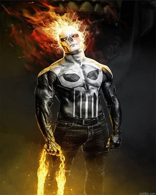 Frank Castle Ghost Rider New Paint By Numbers.png