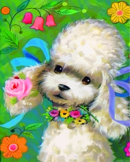 French Poodle Paint By Number.png
