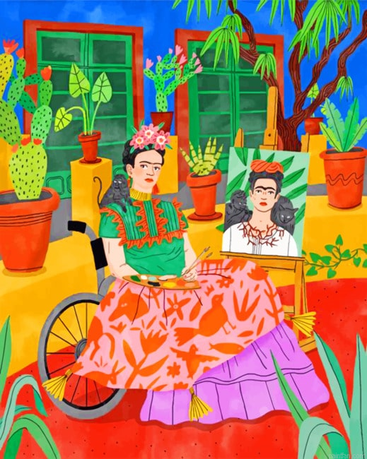 Frida Drawing Illustration New Paint By Numbers.png