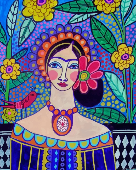 Frida Kahlo Folk Art Paint By Number.png