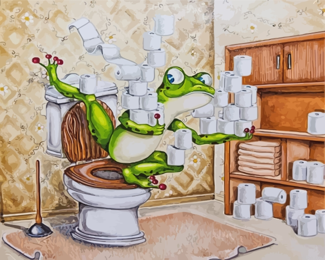 Frog In Toilet Paint By Number.png