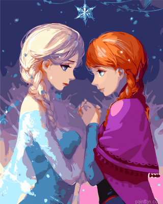 Frozen Cartoon Paint By Numbers.png
