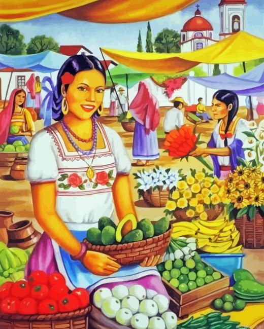 Fruit Seller Girl Paint By Numbers.png