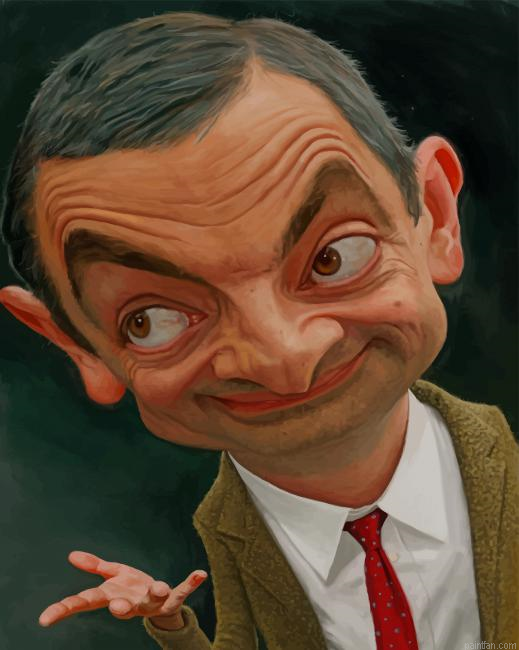 Funny Face Mr Bean New Paint By Numbers.png