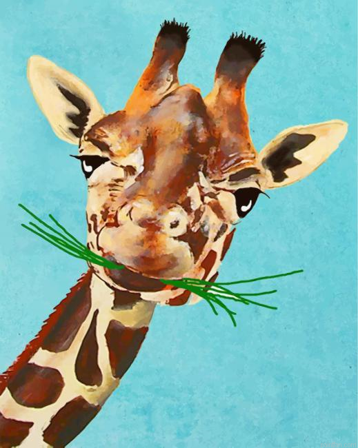 Funny Giraffe Paint By Number.png