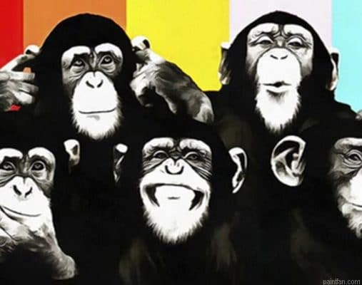 Funny Monkeys Paint By Numbers.png