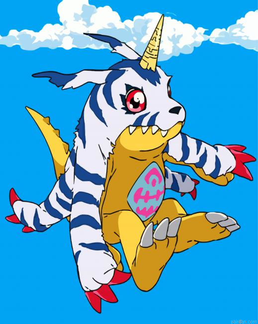Gabumon Paint By Number.png