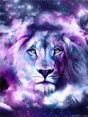 Galaxy Lion Paint By Numbers.png
