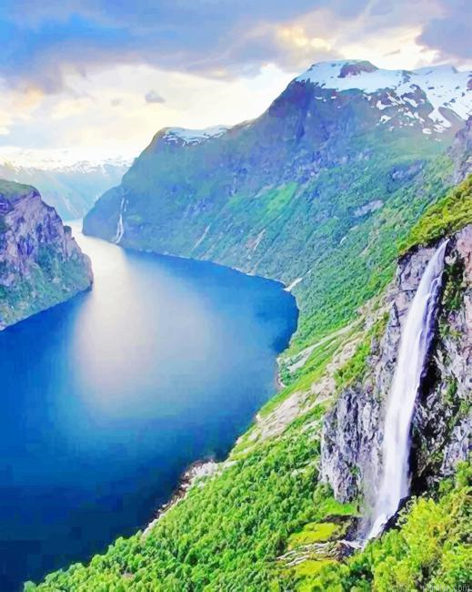 Geiranger Norway New Paint By Numbers.png