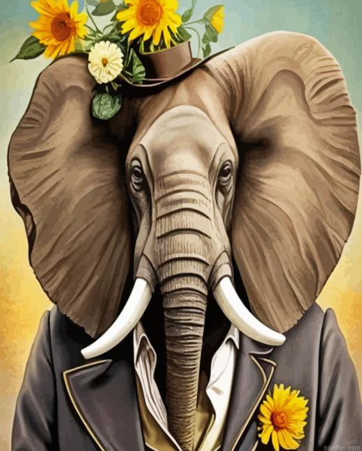 Gentleman Elephant Paint By Numbers.png