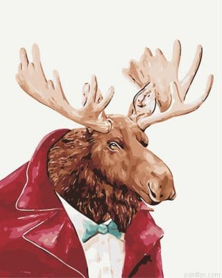 Gentleman Elk Paint By Numbers.png