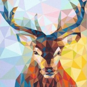 Geometric Deer Paint By Numbers.png