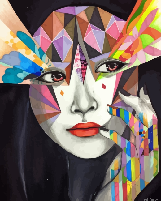 Geometric Face Paint By Number.png