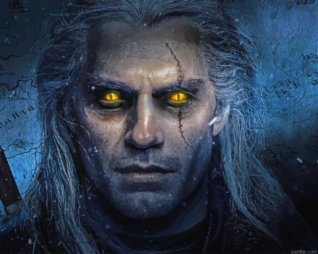 Geralt The Witcher Henry Cavill New Paint By Numbers.png