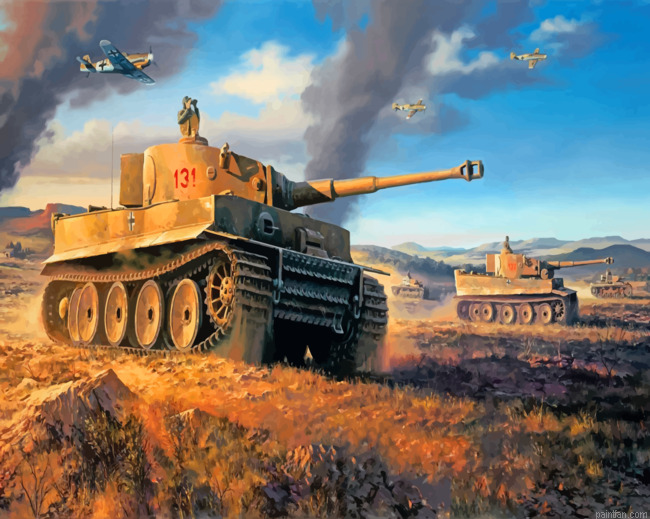 German Tiger Tank Paint By Numbers.png