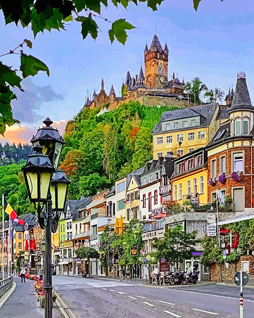 Germany Cochem Castle Paint By Number.png